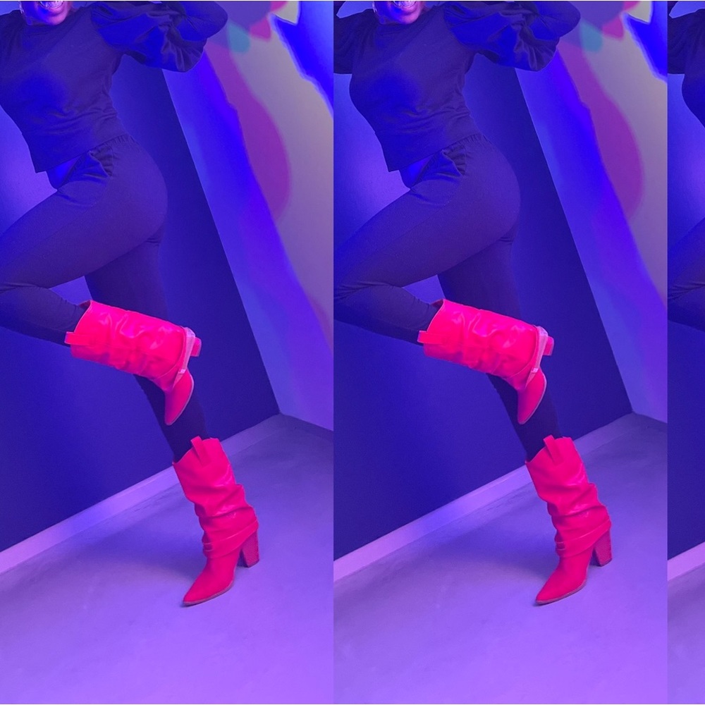 Orange Calf Boots